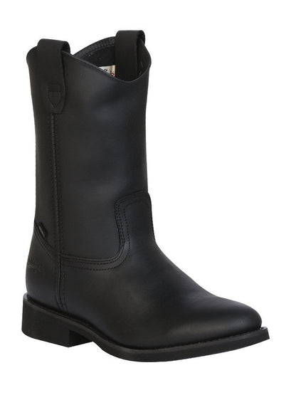 Establo Men's Work Boot - Leather Grasso -  Black 311