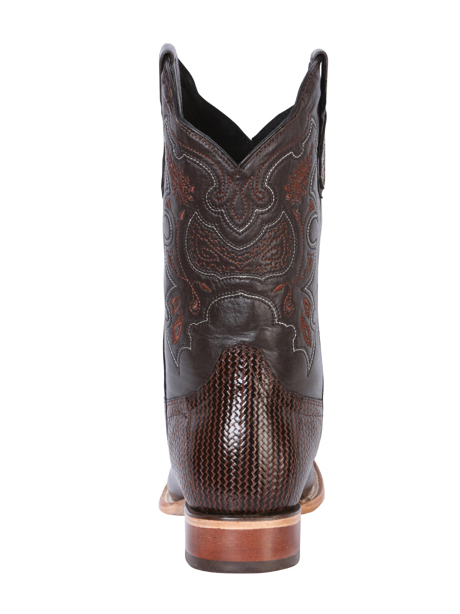 El General Men's Rodeo Boot - Printed Cigar 41791