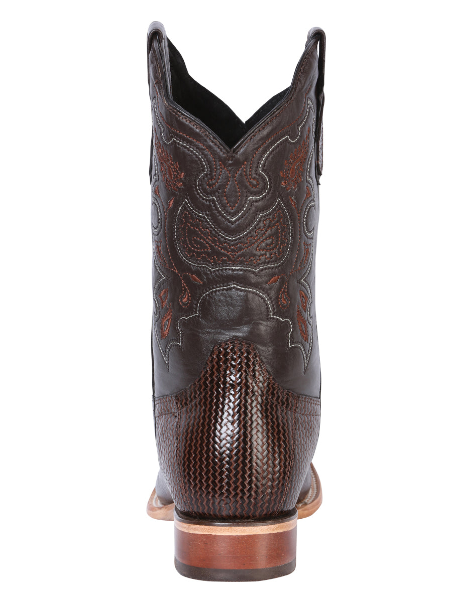 El General Men's Rodeo Boot - Printed Cigar 41791