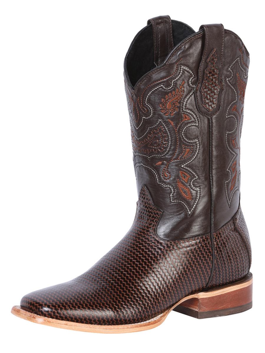 El General Men's Rodeo Boot - Printed Cigar 41791