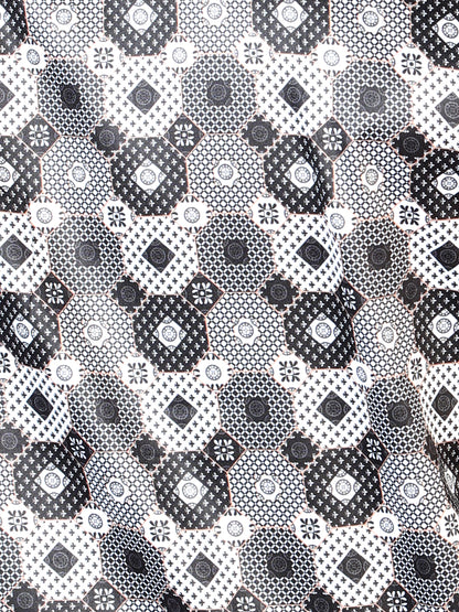 Black And  Gray Casual Long Sleeve Shirt 43939