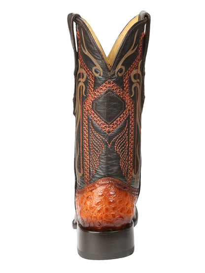 El General Men's Exotic Caiman Belly Cowboy Boots - Cognac 45080