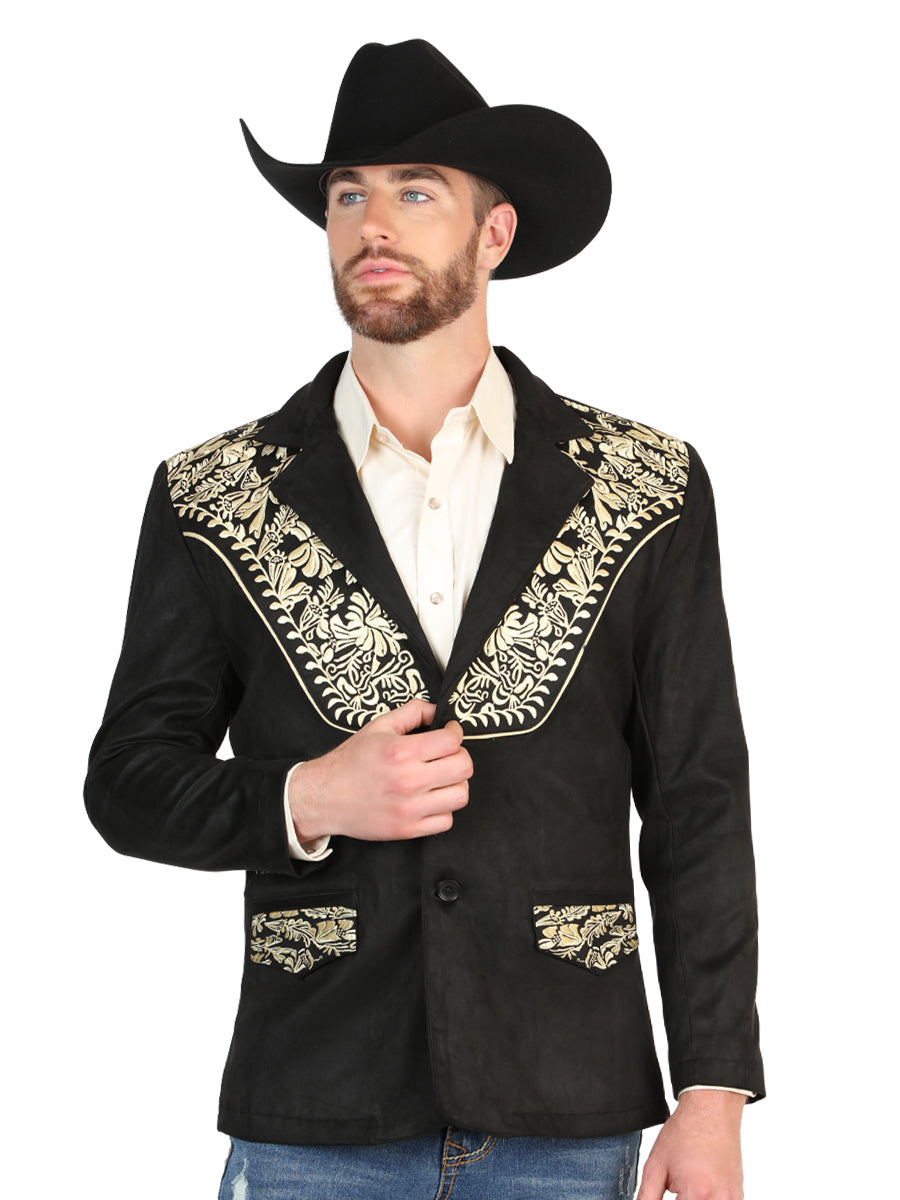 El General Men’s Suede Blazer - Black
 45647