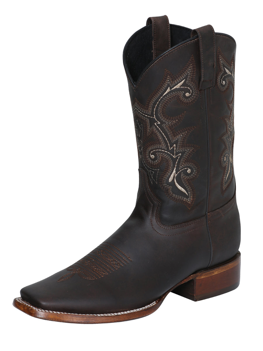Rodeo Boot El Senor de los Cielos -  leathert Crazy -  Choco 124067