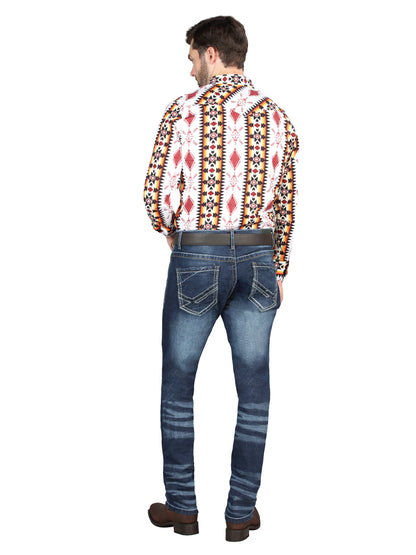 El Norteño Medium Blue Skinny Stretch Pants 126628