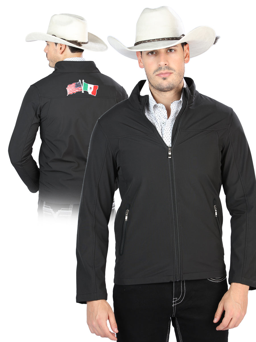 Mens El General Suede Jacket Black 127083