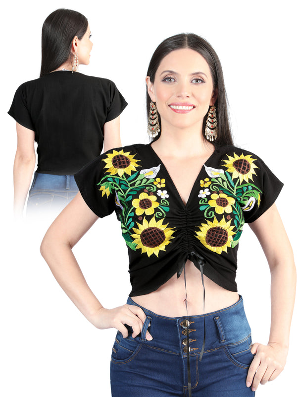 Artisanal Embroidered Blouse 100% Cotton White 601403